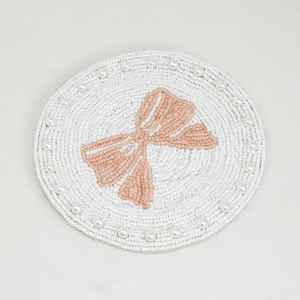 Handmade Beaded <b>Coasters</b>-Classic <b>Drink</b> <b>Coasters</b> with Polyester Backing (4x4 Inch) for Church and Religious Gifts - Product Image 4