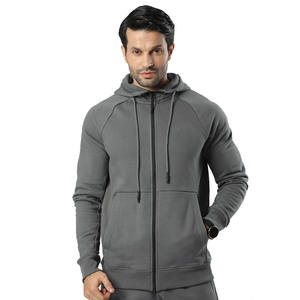 OEM personnalisé 100% coton polaire fermeture éclair ensemble de pantalons de survêtement hommes hiver extérieur survêtement imprimé ensemble de jogging - Product Image 3