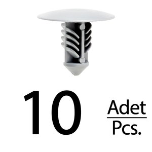 Clips de Fieltro para Capó - Gris - 10 Piezas para Renault Megane, Nissan - Product Image 1