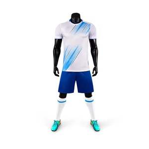 Ensemble d'uniformes de football sublimés personnalisés Kit de maillots et shorts de football d'équipe personnalisés vêtements de sport respirants OEM/ODM - Product Image 3