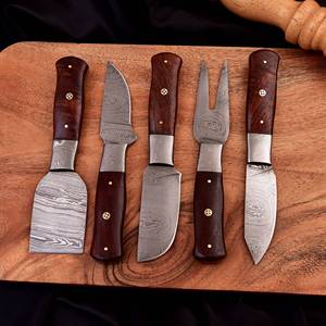 13 Inches Custom Hand Forged Damascus Fillet Chef <b>Knife</b> Carbon Steel Fishing <b>Knife</b> Leather Sheath Kitchen Usage Easy <b>Sharpening</b> - Product Image 4