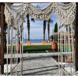Tapiz de Macramé Bohemio Hecho a Mano para Decoración de Bodas, Colgante para Puerta, Separador de Ambientes o Cortinas de Macramé - Product Image 2
