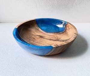 Round Shape <b>Large</b> Eco-Friendly Resin Wood Joint Serving <b>Bowl</b> New Dough <b>Mixing</b> <b>Bowl</b> Luxury Kitchen Hotel Home Restaurant Supplies - Product Image 1