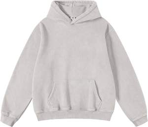 Otoño Streetwear Sudaderas con capucha Diseño forrado Logotipo frontal Impresión de pantalla de seda Digital Tie-Dye Lavado ácido Técnicas de lavado Sólido con capucha - Product Image 1