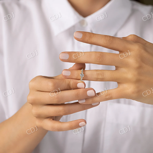 แหวนเพชรมอยส์ซอไนท์แฟชั่นมาใหม่แหวนอินเดียทอง10K สีเหลืองทองแหวนผู้ผลิตรูปแบบผู้จัดจำหน่าย - Product Image 5