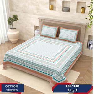 Drap de lit en coton pur, taille super king, avec 2 taies d'oreiller, entièrement personnalisable pour la maison, l'hôtel, imprimé sur mesure, super doux, en lin - Product Image 5