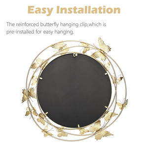 Trendy Metal <b>Wall</b> <b>Mirror</b> with Butterfly Around Frame <b>Wall</b> <b>Mirror</b> Stylish For Home Decoration and Office Decoration from India - Product Image 4