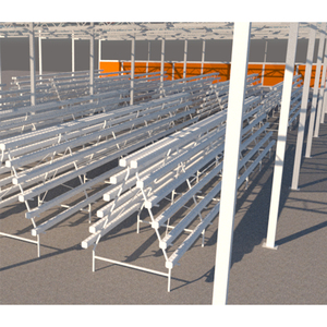 Backyard Agriculture Garden lettuce <b>Poly</b> <b>Tunnel</b> <b>Greenhouse</b> With Hydroponic System Galvanized Green House Metal Frame - Product Image 5