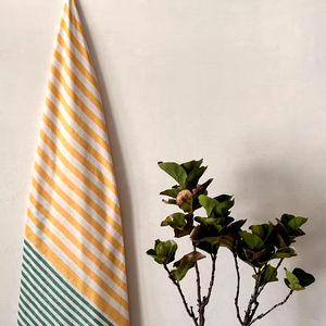 Luxury Style Premium <b>Striped</b> Bath <b>Towel</b> Great Absorption Relaxing Seaside Cotton Stripe Soft Sports Pattern Design for Beach - Product Image 1