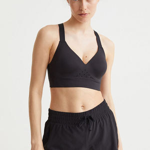 Soutien-gorge de sport sans couture à maintien élevé pour femme Impression d'étiquettes personnalisées Offre Spéciale respirante et réversible à bas prix - Product Image 4