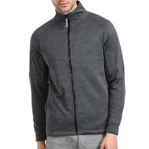Veste zippée intégrale pour homme, sans capuche, en molleton de coton, sweat-shirt brodé 3D, vêtements de sport, fournisseur, exportateur - Product Image 3