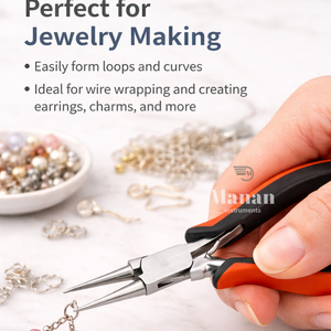 Pince à bec rond en acier inoxydable pour la fabrication de bijoux, outil de précision pour la création de boucles et le torsion de fils - Product Image 6
