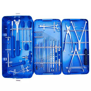 Juego de Instrumentos Quirúrgicos Reutilizables de Acero Inoxidable Ortopédico de Alta Calidad para Sistema de Tornillos Pediculares Manuales para Fijación Espinal - Product Image 1