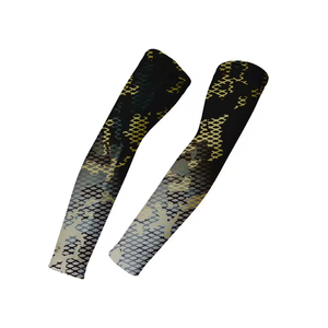 Mangas de brazo de tela suave con estiramiento de secado rápido, ajuste elástico cómodo y malla transpirable para mangas de brazo de entrenamiento - Product Image 1