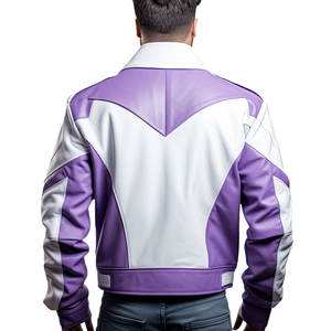 Veste en cuir véritable et toile imperméable pour homme, logo personnalisé, OEM ODM, vente en gros, fabriqué au Pakistan, 2025 - Product Image 2