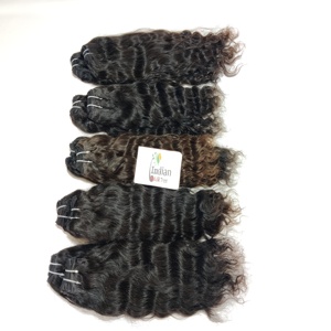 ผมมนุษย์100% อินเดียเป็นลอนแบบ Remy ผมมนุษย์แต่งหนังกำพร้าแบบไม่มีสารเคมี - Product Image 4