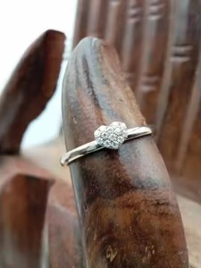 Último diseño de joyería 10K sólido 925 Plata blanco moissanita diamante redondo anillo de compromiso y conjunto de boda para regalo - Product Image 6