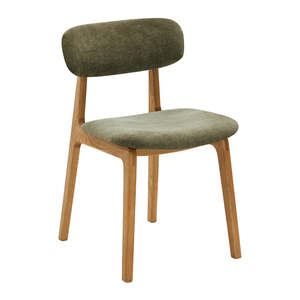 Fauteuil en teck massif de style scandinave, chaise de salle à manger faite à la main avec coussin en tissu doux pour les intérieurs d'hôtel, de restaurant et de maison - Product Image 1