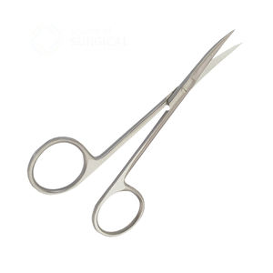 Juego de tijeras de IRIS de acero inoxidable de 2 piezas de la mejor calidad, fuente de alimentación Manual, juego de instrumentos de cirugía Dental recto y curvo - Product Image 1