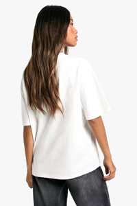 Camiseta de algodón para mujer Diseñador Liso O-cuello Manga corta Color y tamaño personalizados Venta al por mayor Camiseta en blanco - Product Image 3