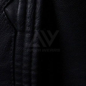 Veste en cuir véritable pour homme à col montant, qualité supérieure 2024, service OEM, écologique, coupe-vent, respirante, automne-hiver - Product Image 4