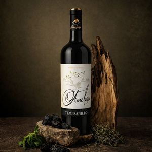 Amelasio Vino Rosso Tempranillo Invecchiato in Quercia, 100% Tempranillo, 13% ABV, 4 Mesi di Invecchiamento in Quercia, Vino Rosso Spagnolo 750ml - Product Image 2