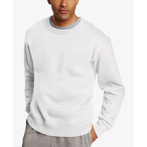 Sudadera de cuello redondo bordada de alta calidad 2025 Unisex hecha a medida 100% algodón Sudadera de cuello redondo hombres sudaderas con capucha en blanco - Product Image 1