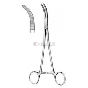 Pinzas MOYNIHAN Klemm, abrazadera Kurz con mordazas cortas curvadas de 23cm, Manual quirúrgico de acero inoxidable, certificado MOL, reutilizable - Product Image 6