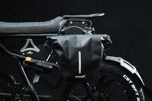 Pièces détachées pour vélo électrique 20'' MOPED : Cadre, sac, <span class=keywords><strong>porte</strong></span>-bagages latéral, verrouillage pliable, montage facile et rapide - Product Image 2