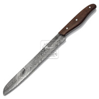 Offre Spéciale – Ensemble de Couteaux de Cuisine Professionnels en Acier Damas Cinq Pièces Style Japonais Écologique DD-KKS-903 avec Manche en Bois de Palissandre et Étui en Cuir
