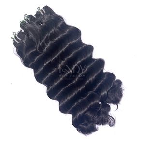 Extensiones de Cabello Humano Vietnamita de la Más Alta Calidad, Ondulado, Colores Personalizables, Precio al por Mayor, Paquete 2025 - Product Image 1