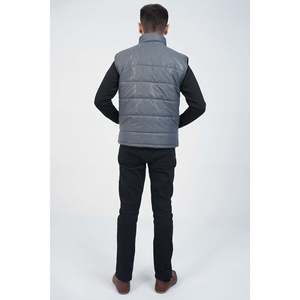 Unze London Men's ECRAF Puffer Parka Casual Winter Jacket Custom Logo Hooded Nylon Outerwear Waterproof Polyester Cotton <b>Print</b> - Product Image 6