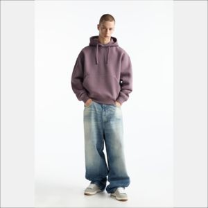 Sudadera con Capucha para Hombre, Personalizable, Lavada con Efecto Desgastado, Bordada, 100% Algodón, Estilo Clásico para Combinar en Capas en Invierno, Uso en el Gimnasio y al Aire Libre - Product Image 5