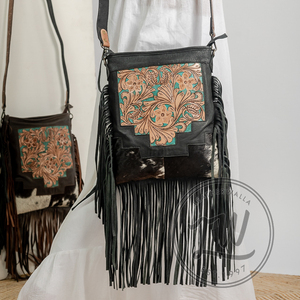 LW 2024 Vintage Bohemian Fashionable Leather Messenger Shoulder Bags Handmade Customizable Women Ladies Summer Winter Seasons - Product Image 2