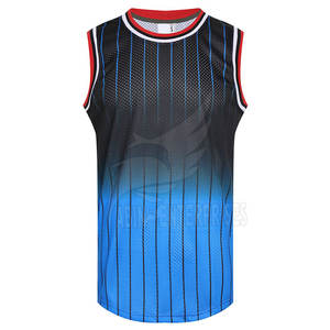 Nueva llegada Ropa deportiva Logotipo personalizado Impreso 100% Tela de poliéster Mejor precio Camiseta de baloncesto - Product Image 1