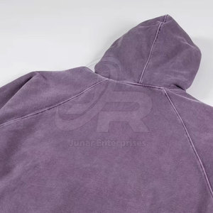 Sudadera con Capucha para Hombre, Lavado Ácido, Mezcla de Algodón Resistente, Corte Holgado y Relajado, Ideal para Venta en Línea - Product Image 4
