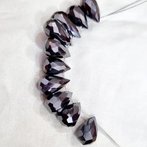 32.68 ct noir Moissanite gouttes pour les yeux diamant Moissanite bague de fiançailles pendentif diamant - Product Image 3