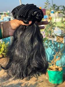 Extensiones de cabello humano natural con cutícula alineada, venta al por mayor, proveedor indio y distribución en Estados Unidos, ondulado y recto - Product Image 3