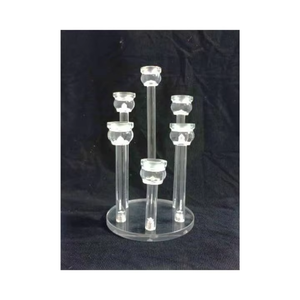 MHQ-2577 Unique <b>Crystal</b> Arms Candelabra New Design Wedding Table Candle <b>Stand</b> Centerpiece Decorations - Product Image 1