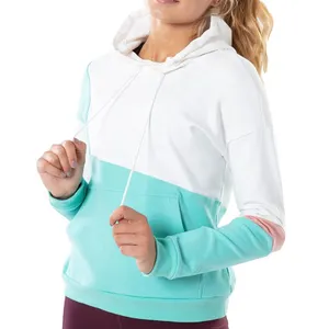 Hoodies für Damen Schlussverkauf Individuelles 2024 Winter günstiger Preis Großhandel Damen Hoodie farbiger Block