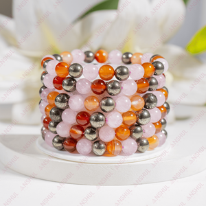Pulsera de Piedras Preciosas de Cristal de Luna TAURUS de Primera Calidad para Mujer, Brazalete del Zodiaco con Cuentas, Aniversario Romántico, Sanación Budista Tibetana India - Product Image 1
