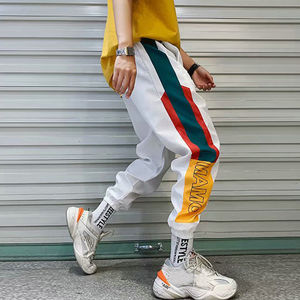Pantalon de survêtement d'entraînement en coton uni avec logo personnalisé en gros - Product Image 5