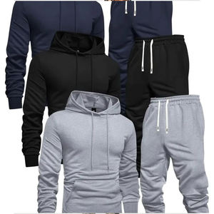 Conjunto de chándales para hombre, chándal de calentamiento para hombre, de 2 piezas sudaderas con capucha, chándal informal para correr, gimnasio, sudaderas para correr para hombre - Product Image 6