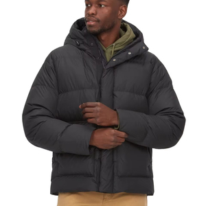Chaquetas acolchadas de invierno para hombre, abrigo largo grueso con capucha, ropa de abrigo cálida de moda para exteriores ligera - Product Image 1