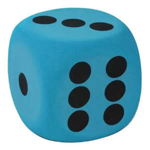 Grand D Plastic <b>Dice</b> Six <b>Sided</b> Mousse Color - Product Image 6