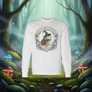 Maglietta a maniche lunghe Witchy Frog Wizard Snail Meme Humor per Kerfuffle-Promoted off to Cause - Product Image 3