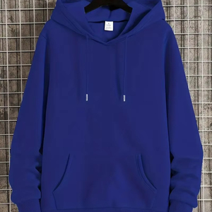 350gsm 400gsm sweat à capuche personnalisé écologique couleur unie plaine vierge léger étirement hommes 100% polyester pull à capuche pour hommes - Product Image 1