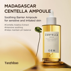 Sérum Facial de Extrato 100% de Centella Asiatica 3.38 Fl.oz (100ml) Ampola Líquida Sem Fragrância Seguro Pós-Tratamento Facial de Madagascar - Product Image 2