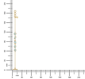 18k Gold High Finish Unisex Bracelet Prong Setting Jewelry Jumping Chain Design Toggle Lock Natural Ethiopian Opal <b>Stone</b> Rough - Product Image 3