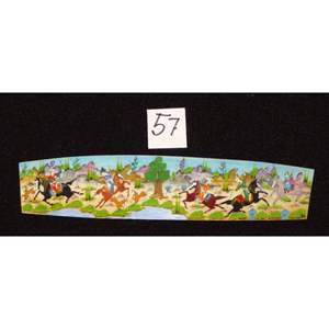 Miniature d'art mural persan sur os, peinture d'art fine faite à la main, prête pour la décoration de la maison, 9 X 2 Abcpm0210 - Product Image 1